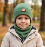 Шапка і хомут для хлопчика на флісі (р. 50-52) - Зображення 2