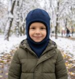 Зимова шапка шолом для хлопчика (р. 50-52) - Зображення 4